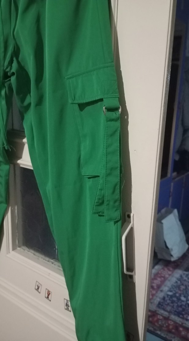 Yeşil  Rahat Kadın Pantolon - Görsel 2