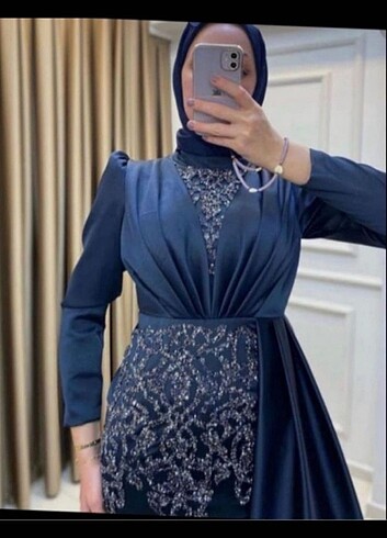 Diğer Feriha Sarioğlu Lacivert abiyeye