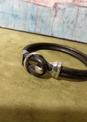 Beden Minimalist Siyah Erkek Biker Bileklik