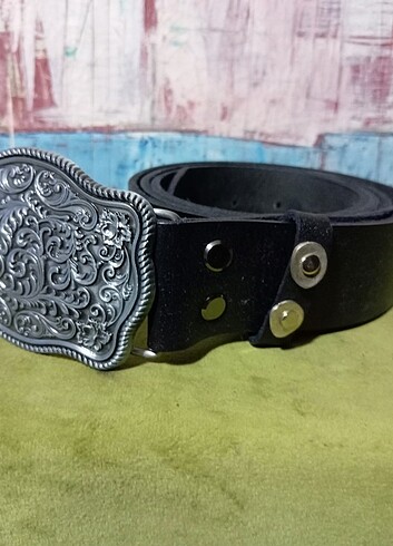 Western kovboy gerçek deri sıfır ürün