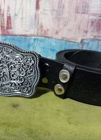 American Vintage Western kovboy gerçek deri sıfır ürün
