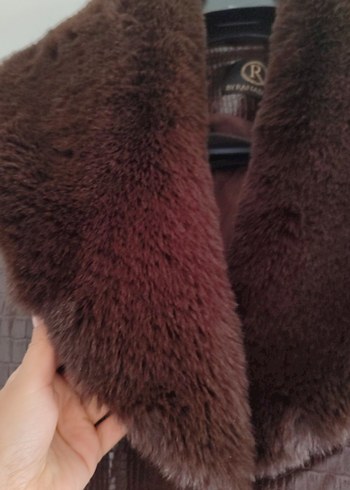 Kahverengi Kürklü Deri Kadın Ceket - Görsel 2