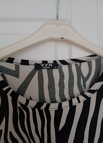 40 Beden Zebra desen elbise