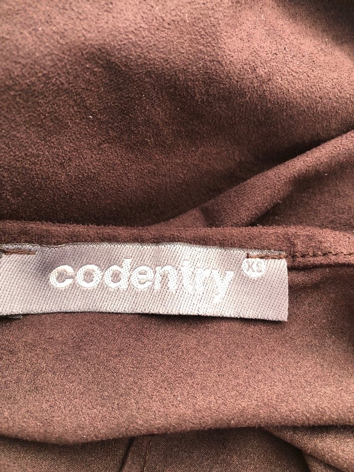 Kahverengi Süet Dantel Detaylı Hamile Tunik - Görsel 3