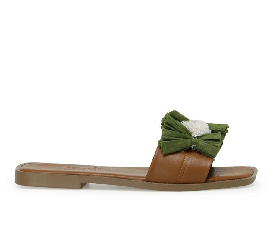 Püsküllü Yeşil Bohem Kadın Terlik - Görsel 4