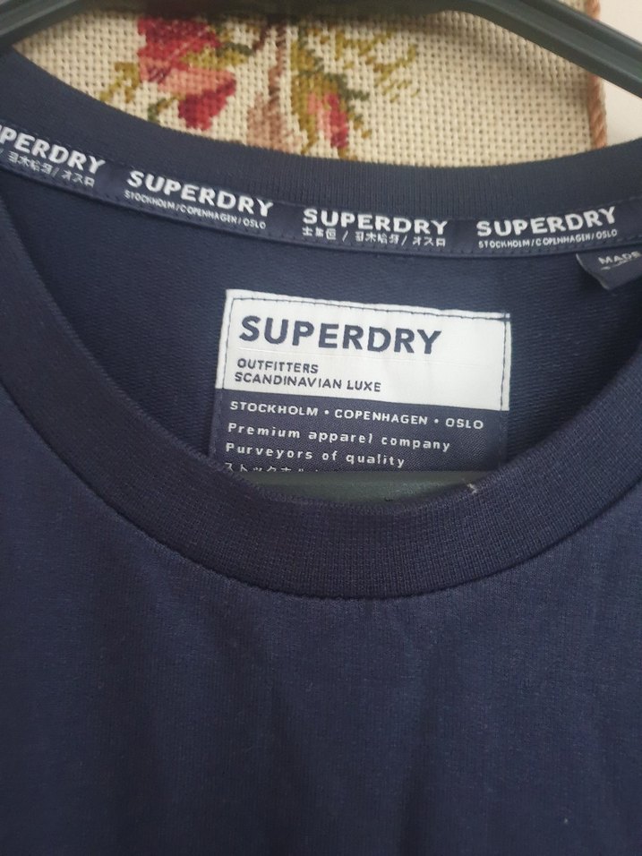 Lacivert Baskılı Oversize Tişört - Görsel 2