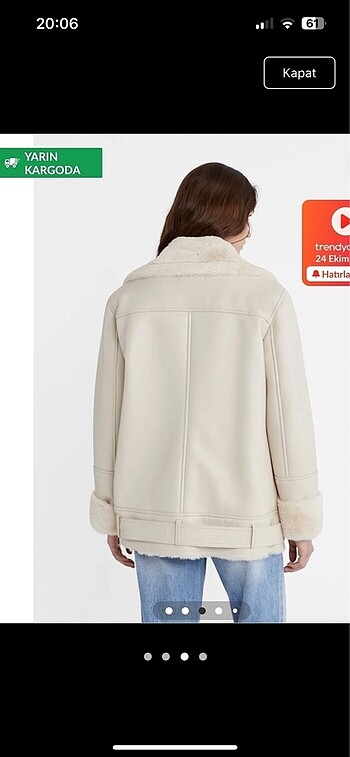 s Beden Stradivarius biker mont