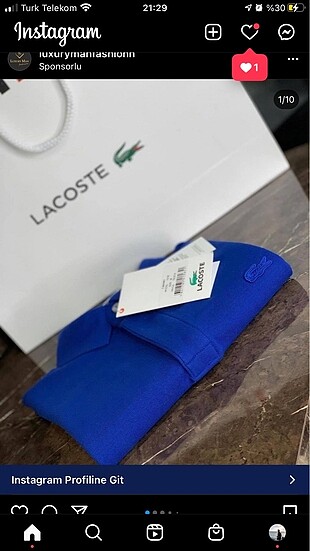 Lacoste Paris model
