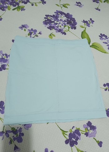 Limon Company Mavi Rahat Kesim Mini Etek