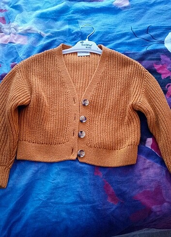 LC Waikiki Hardal rengi crop hirka