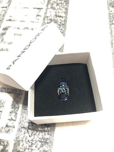 Mavi Murano Cam Okyanus Charm