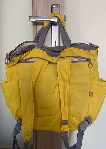 Sarı Gri Baskılı Kadın Sırt Çantası - Görsel 3