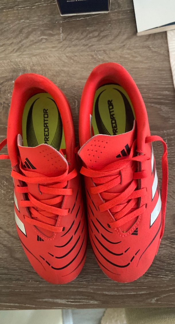 Kırmızı Erkek Futbol Ayakkabısı Velcro - Görsel 4