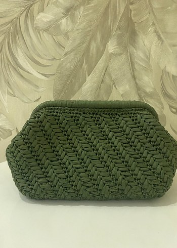 Örgü Kadın Portföy Çanta Yeşil - Görsel 2