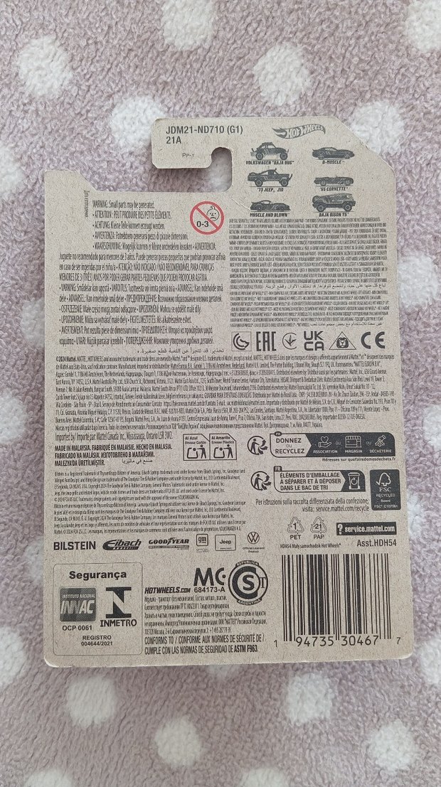 Parlak Mor Hot Wheels Oyuncak Araba HDH54 - Görsel 2