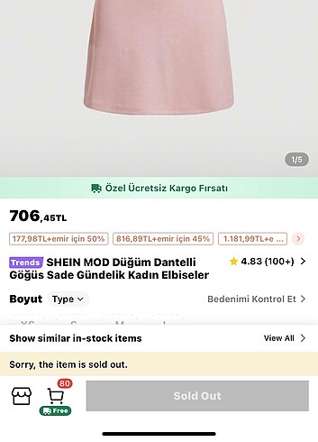 Sheinside shein pembe elbise