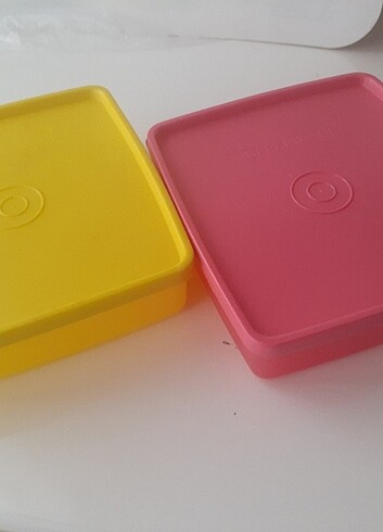  Beden Tupperware ince kare 2li set