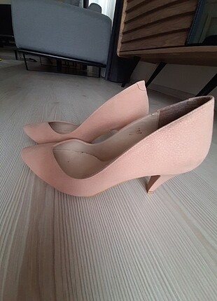 40 Beden Kadın pudra pembesi stiletto