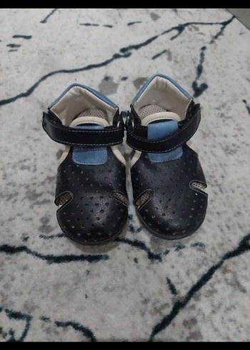 Mavi Tokalı Erkek Bebek İlk Adım Ayakkabısı - Görsel 2