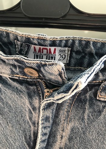 29 Beden Gri Midi Boy Bol Kesim Kadın Denim Pantolon