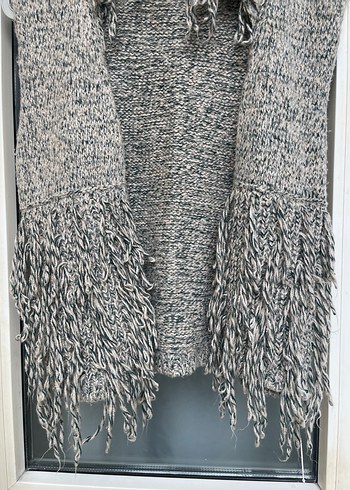 Bej örgü yelek - Görsel 3