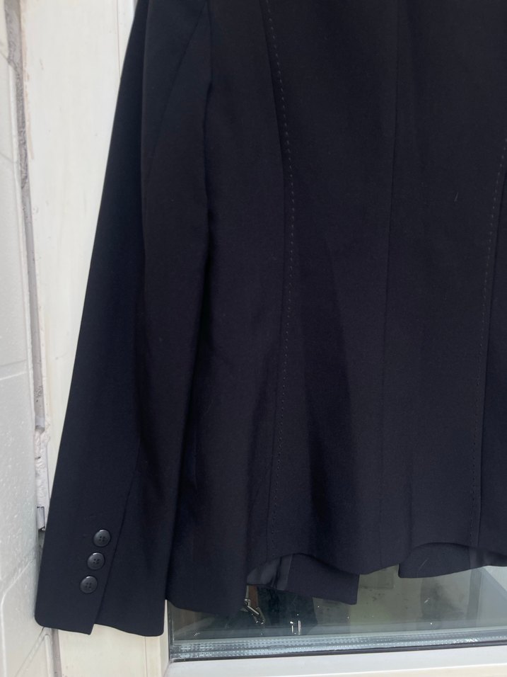 Düğmeli Siyah Kadın Blazer Ceket - Görsel 3