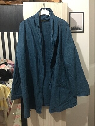 Diğer Mavi Kimono Ceket