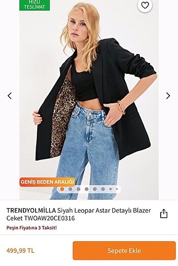Trendyolmilla Siyah Blazer Ceket