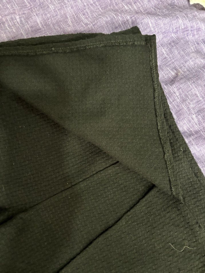 Düğmeli Siyah kışlık Mini Şort - Görsel 4