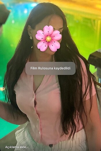 Çok tatlı pembe gömlek