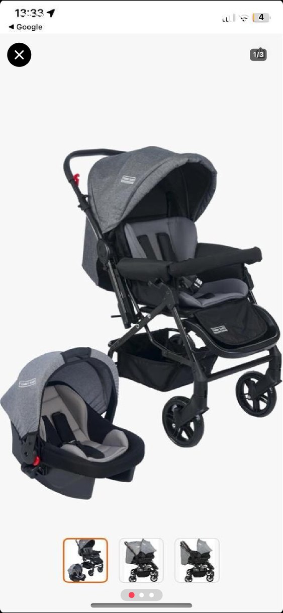 Gri Bebek Arabası Çok Fonksiyonlu - Görsel 2