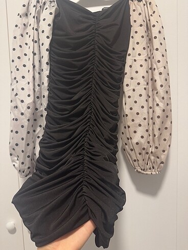 Bershka puantiyeli elbise