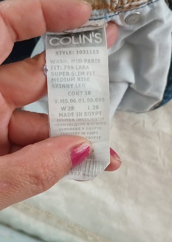 s Beden mavi Renk Gri-Mavi Kadın Denim Jean