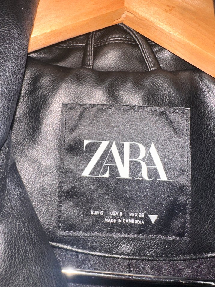 Kadın Siyah Biker Deri Ceket - Görsel 2