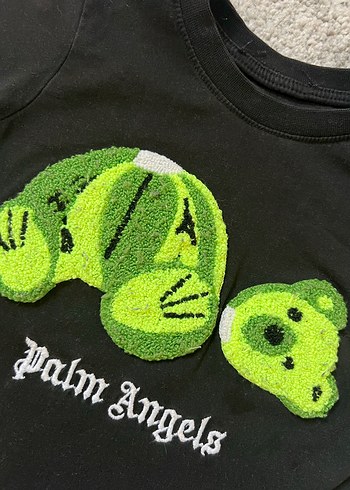 Kız Çocuk Siyah Kısa Kollu Nakışlı Tişört 2-3 yaş - Görsel 2