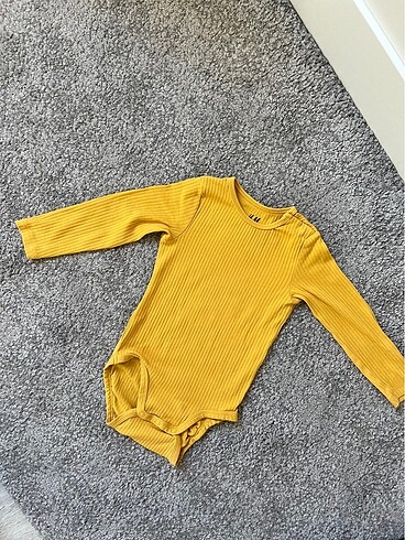 Bebek uzun kol body H&M 9-12 ay 80 cm