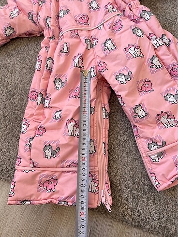 Kız bebek kar tulumu 80 cm - Görsel 7