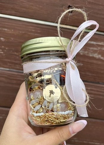 Altın Renkli Boncuklu Bohem Takı Seti