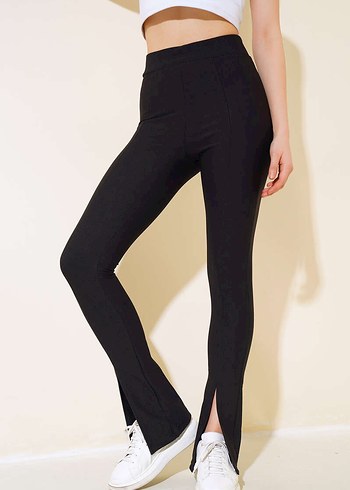 Kadın Siyah Ofis Cigarette Pantolon - Görsel 16