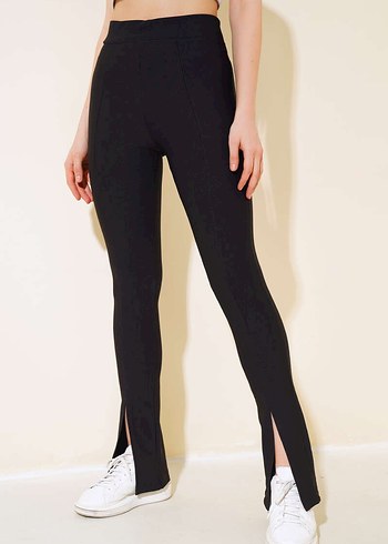 Kadın Siyah Ofis Cigarette Pantolon - Görsel 19