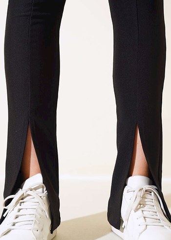 Kadın Siyah Ofis Cigarette Pantolon - Görsel 18