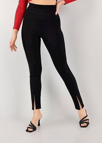 Kadın Siyah Ofis Cigarette Pantolon - Görsel 4