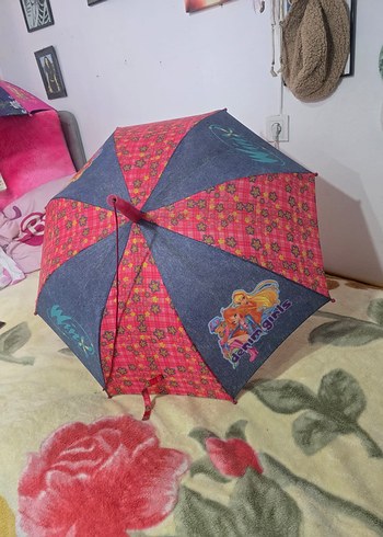 Renkli Bohem Püsküllü Kadın Şemsiye - Görsel 3