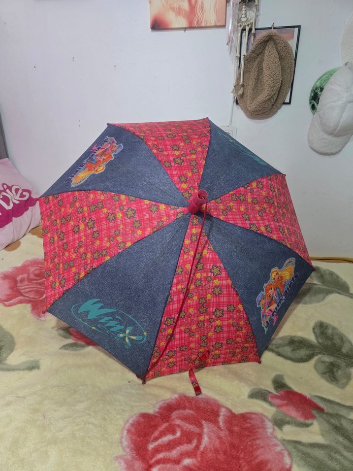 Renkli Bohem Püsküllü Kadın Şemsiye - Görsel 2