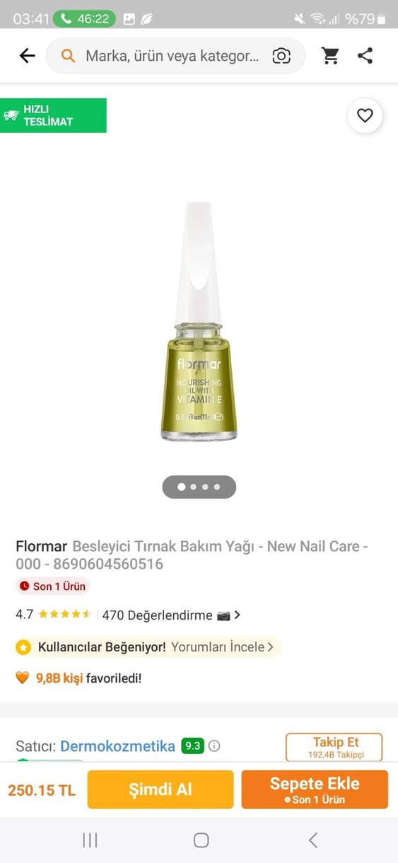 Flormar Vitamin E İçeren Besleyici Tırnak Eti Yağı - Görsel 3