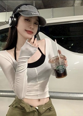 Beyaz Straplez Kadın Crop Top - Görsel 5