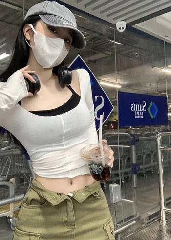 Beyaz Straplez Kadın Crop Top - Görsel 3