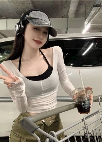 Beyaz Straplez Kadın Crop Top - Görsel 2