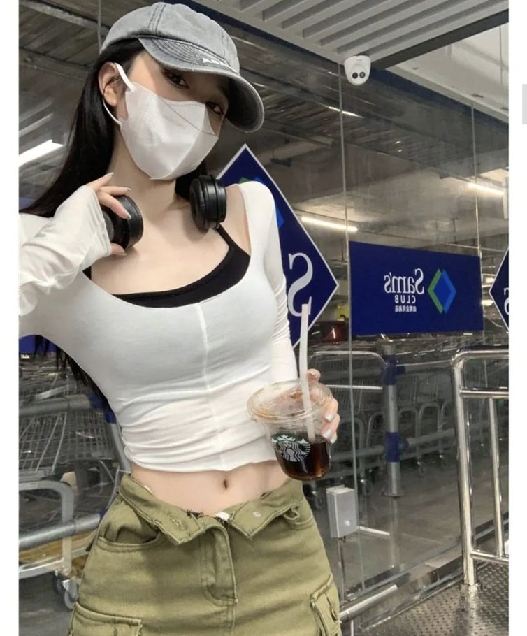 Beyaz Straplez Kadın Crop Top - Görsel 3