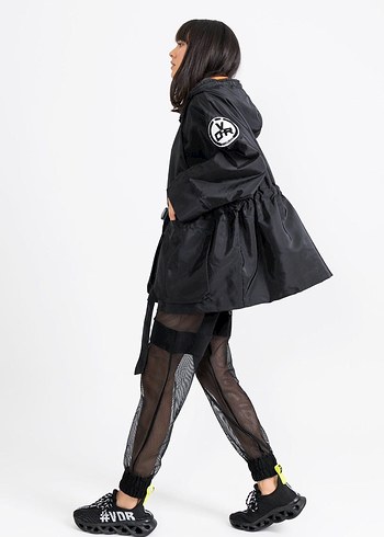 Kadın Siyah Transparan Detaylı Spor Pantolon - Görsel 15